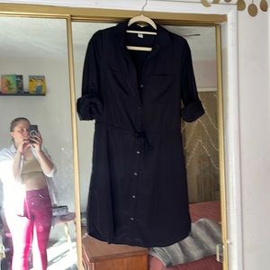 Old Navy black shirt dress
